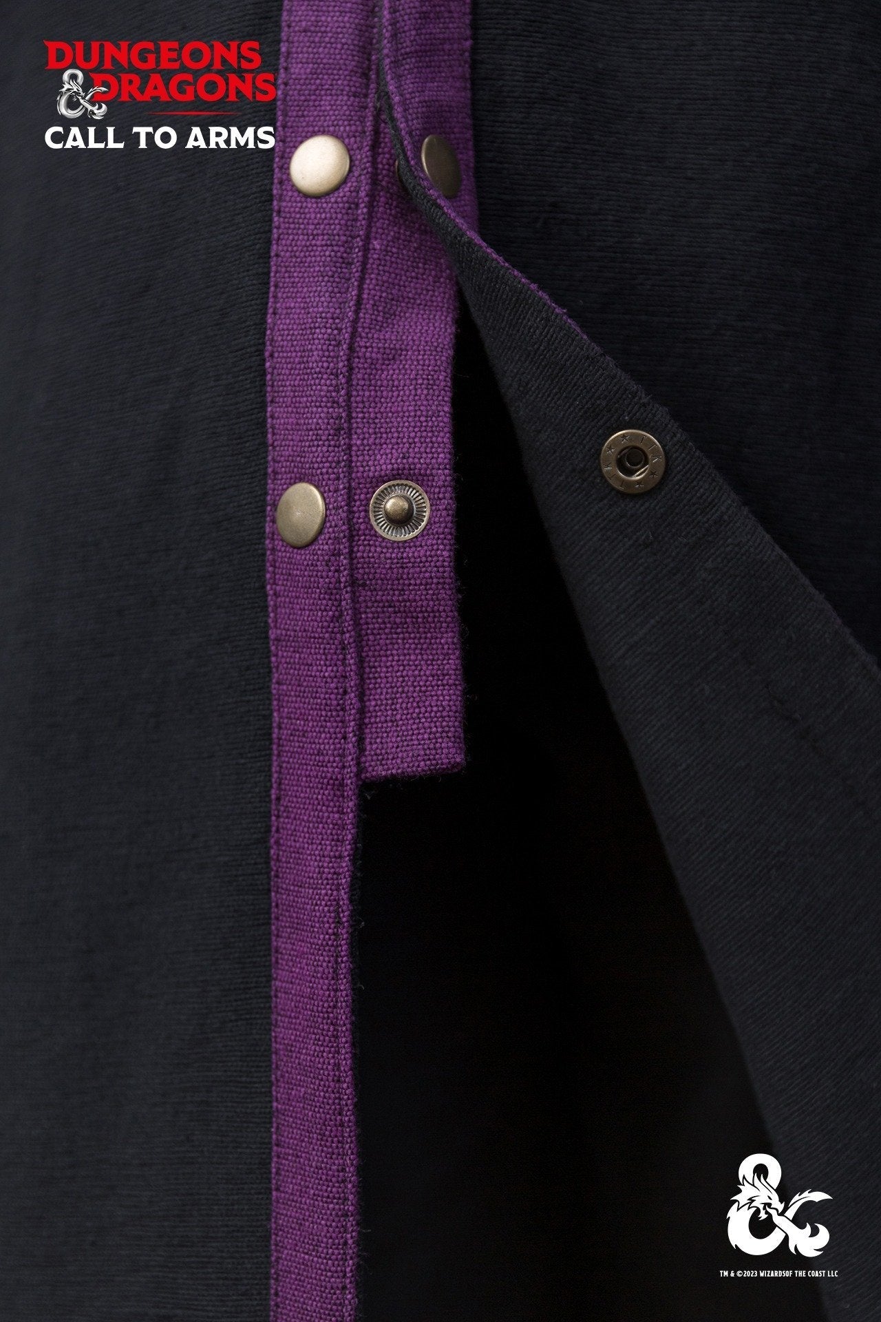 Dungeons & Dragons Warlock Coat Black/Purple - Which Mark