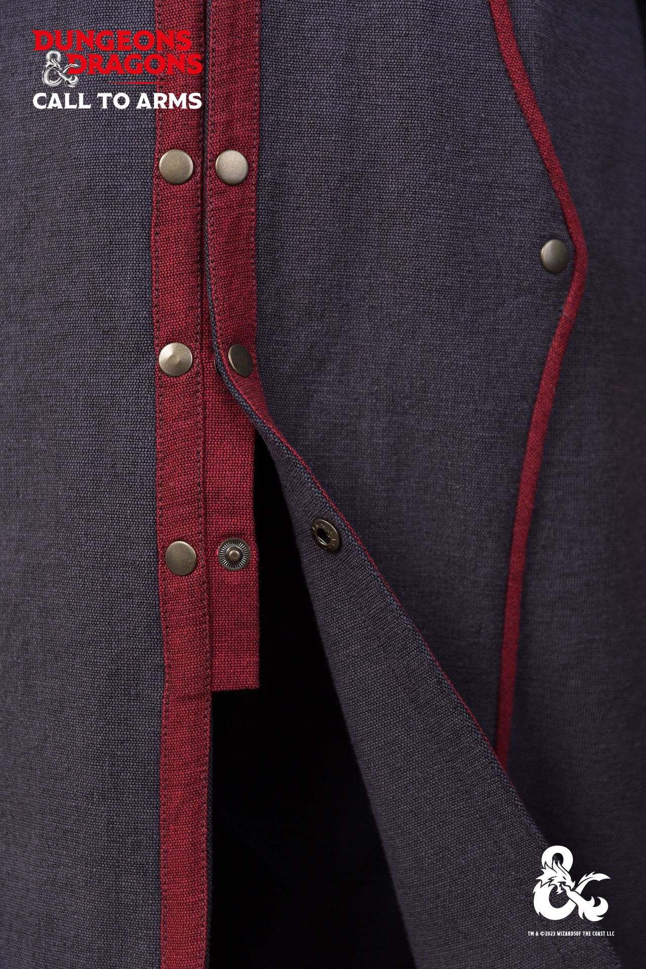 Dungeons & Dragons Warlock Coat Grey/Red - Which Mark