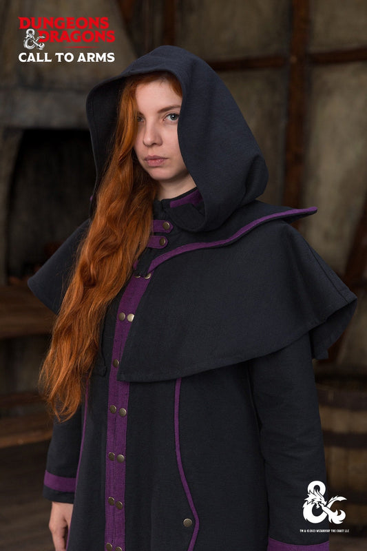 Dungeons & Dragons Warlock Hood Black/Purple - Which Mark
