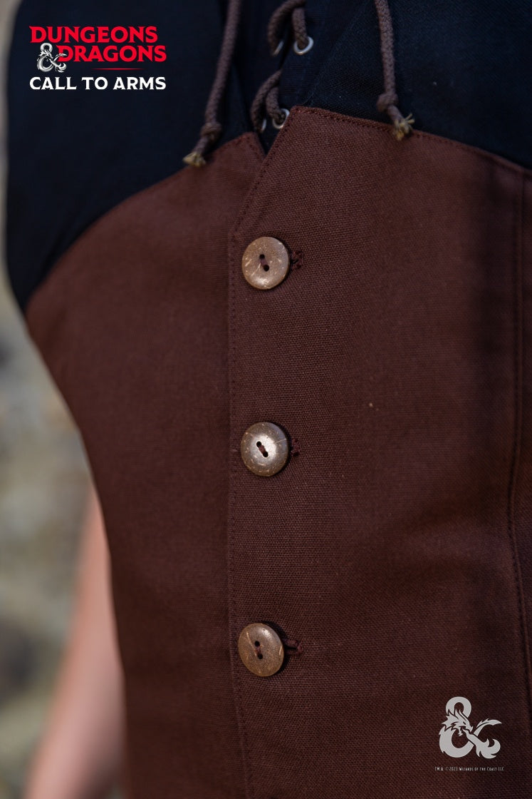 Dungeons & Dragons Rogue Hooded Vest Brown - Which Mark