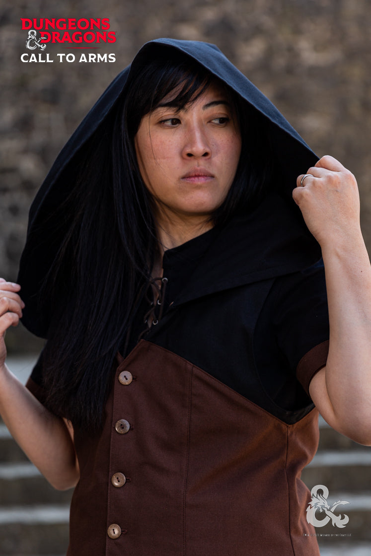 Dungeons & Dragons Rogue Hooded Vest Brown - Which Mark