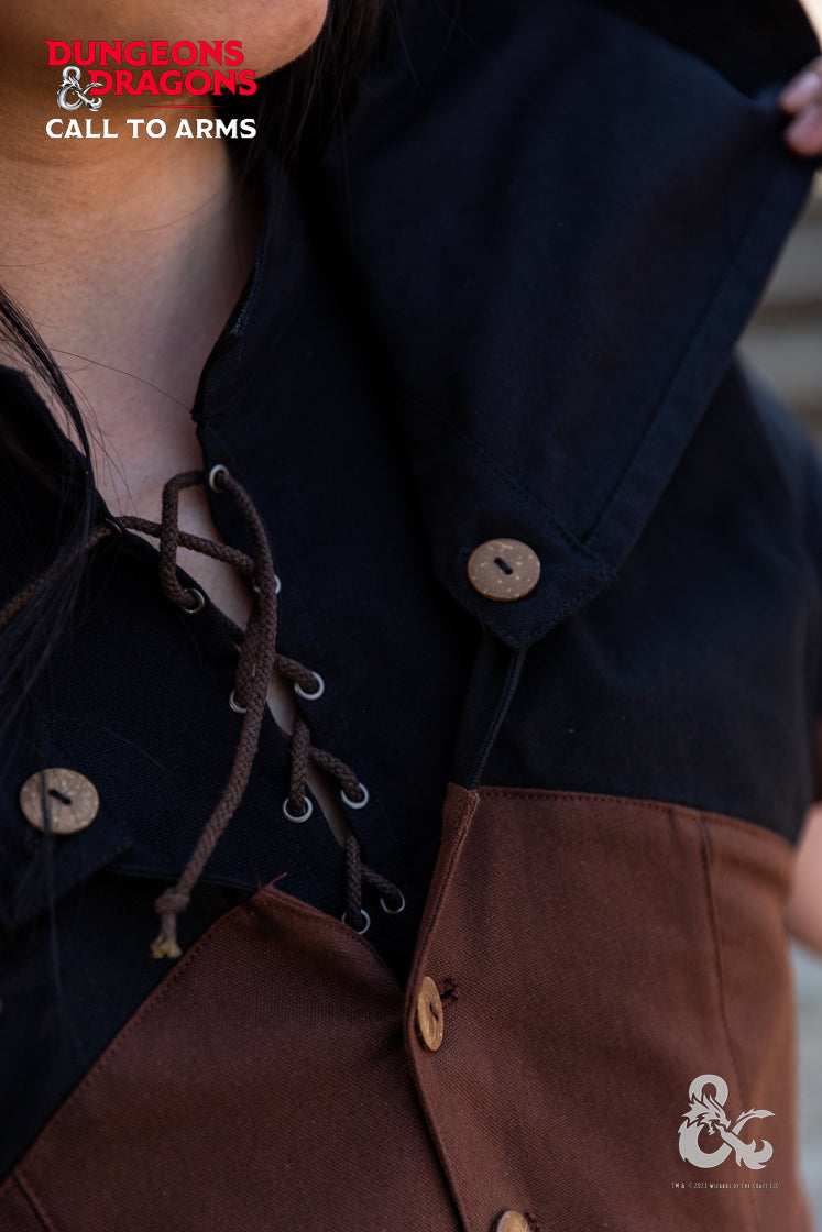 Dungeons & Dragons Rogue Hooded Vest Brown - Which Mark