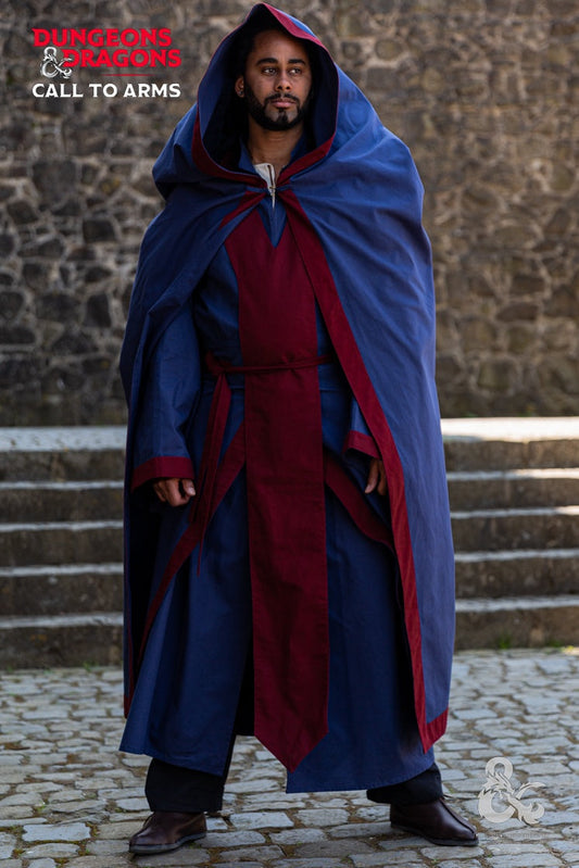 Dungeons & Dragons Wizard Cape Dark Blue/Bordeaux - Which Mark