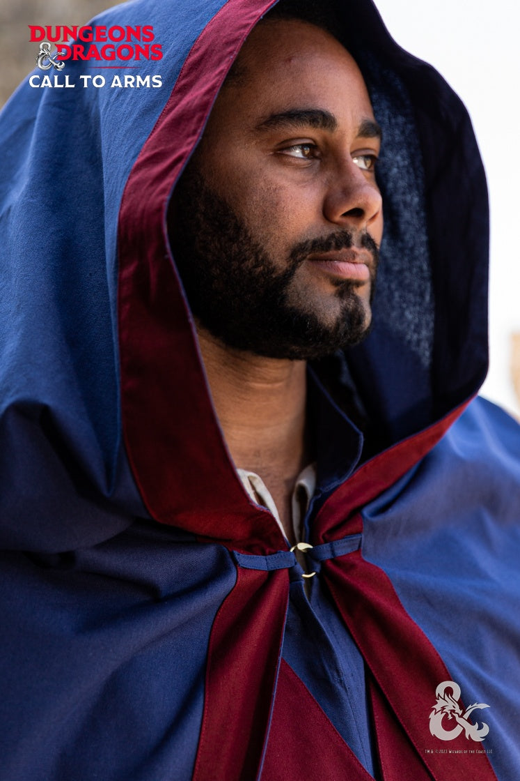 Dungeons & Dragons Wizard Cape Dark Blue/Bordeaux - Which Mark