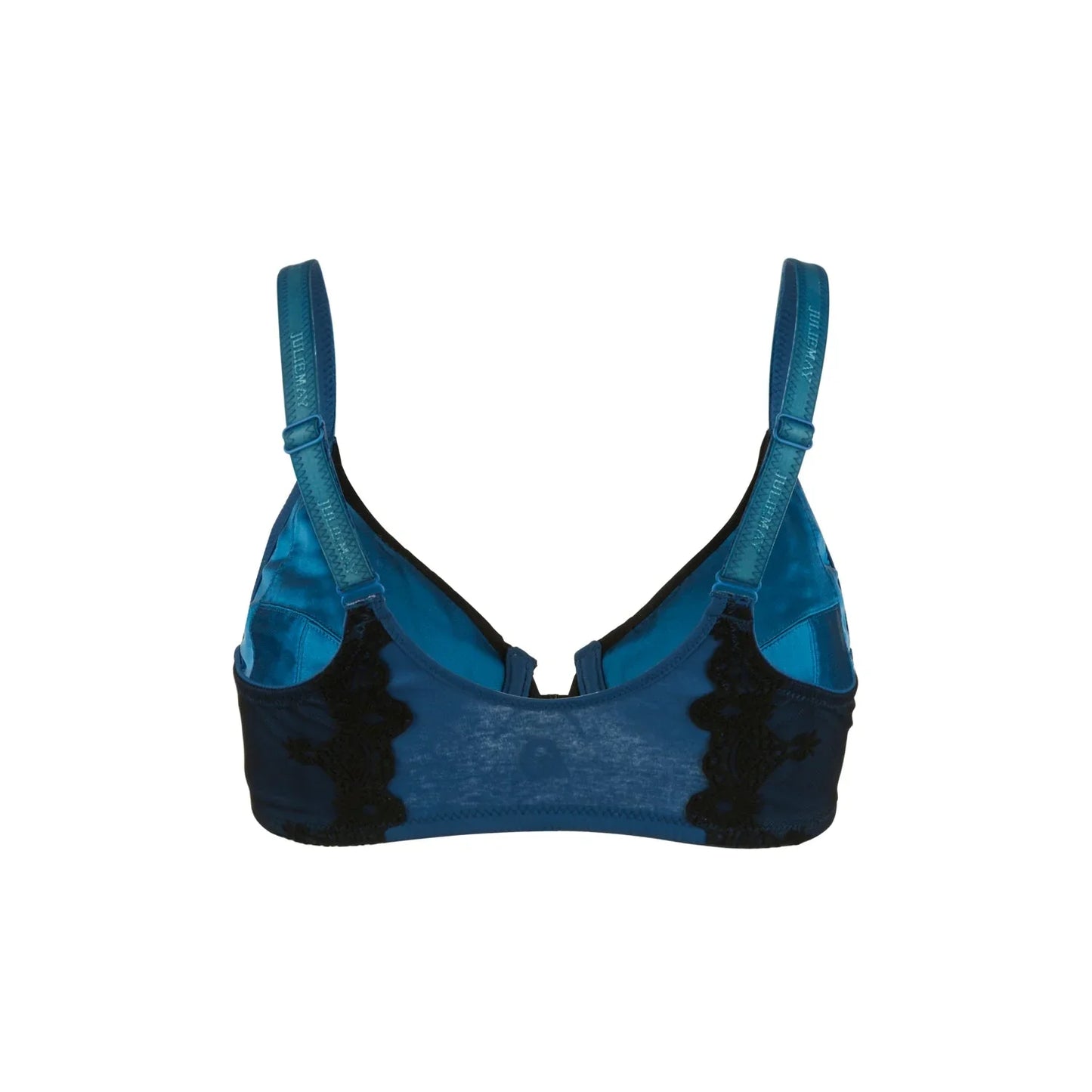 Elysia - Navy Blue Silk & Organic Cotton Front Closure Full Cup - Which Mark
