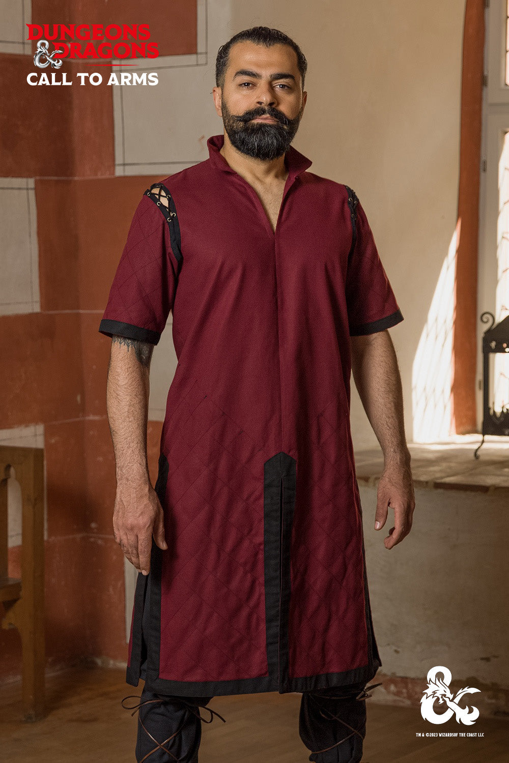 Dungeons & Dragons Fighter Tunic Bordeaux/Black - Which Mark