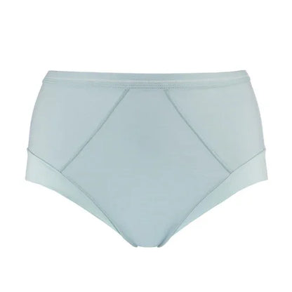 Opal Blue - High Waisted Silk & Organic Cotton Full Brief - Which Mark