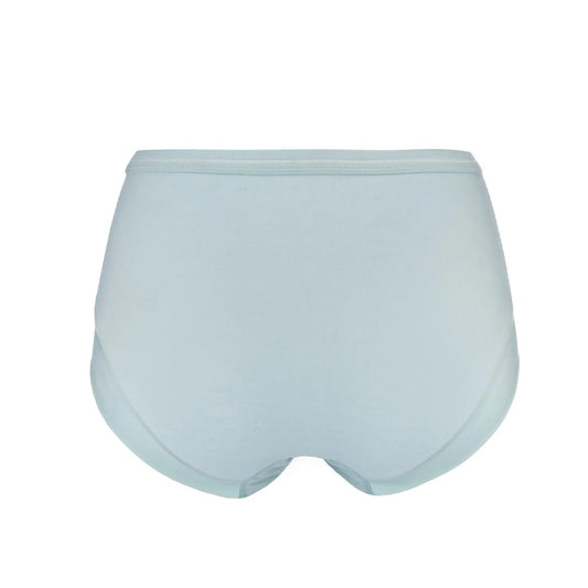 Opal Blue - High Waisted Silk & Organic Cotton Full Brief - Which Mark