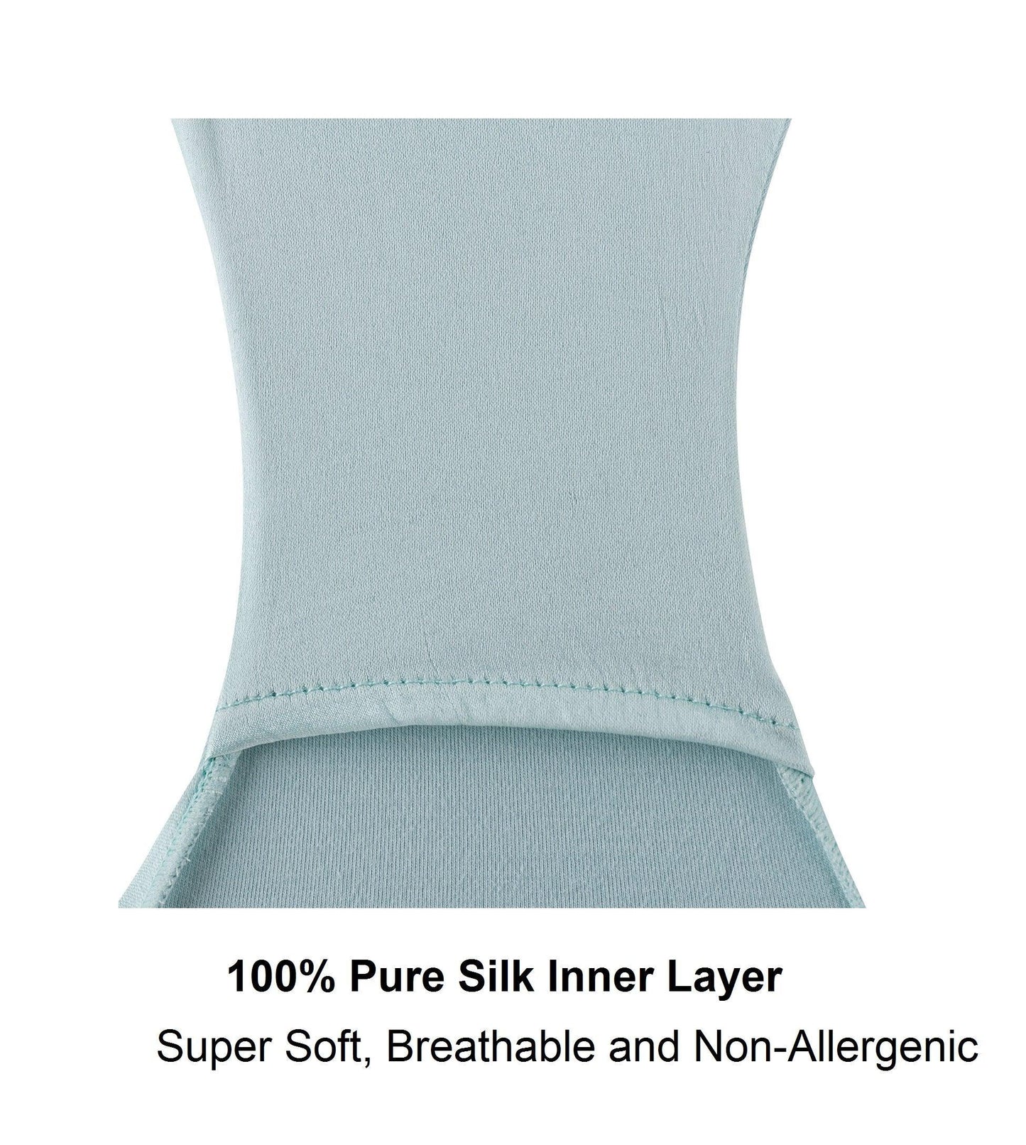 Opal Blue - High Waisted Silk & Organic Cotton Full Brief - Which Mark