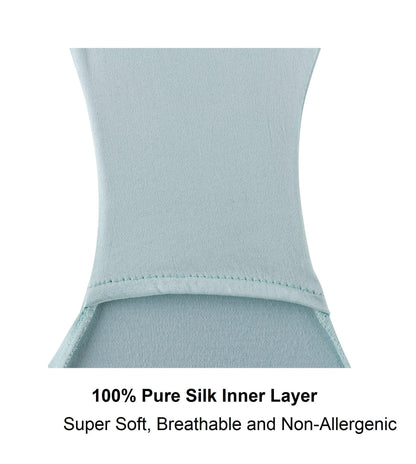Opal Blue - High Waisted Silk & Organic Cotton Full Brief - Which Mark