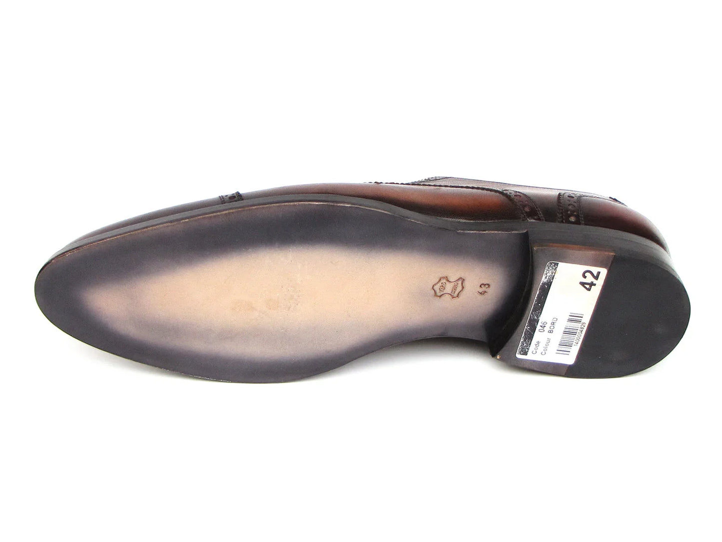 Paul Parkman Bordeaux, Tobacco Derby Shoes (ID#046-BRD-BRW) - Which Mark
