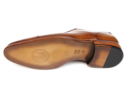 Paul Parkman Men's Captoe Oxfords Brown Leather (ID#074-CML) - Which Mark