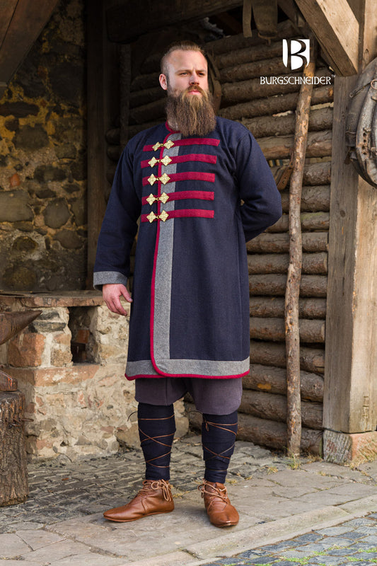 Rus Coat Kosma Blue/Dark Grey/Red - Which Mark