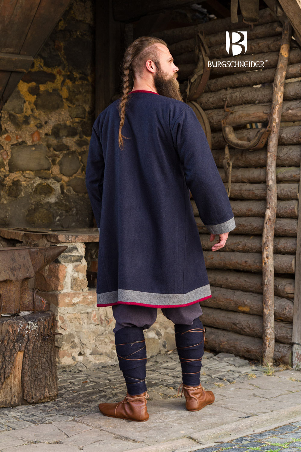 Rus Coat Kosma Blue/Dark Grey/Red - Which Mark