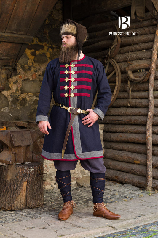 Rus Coat Kosma Blue/Dark Grey/Red - Which Mark