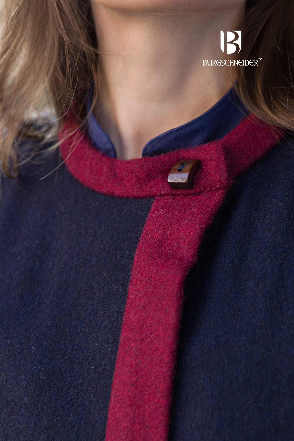 Rus Coat Kseniya Blue/Red - Which Mark