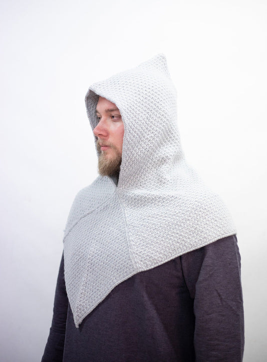 Knitted Wool Cowl Asbjorn Grey - Which Mark