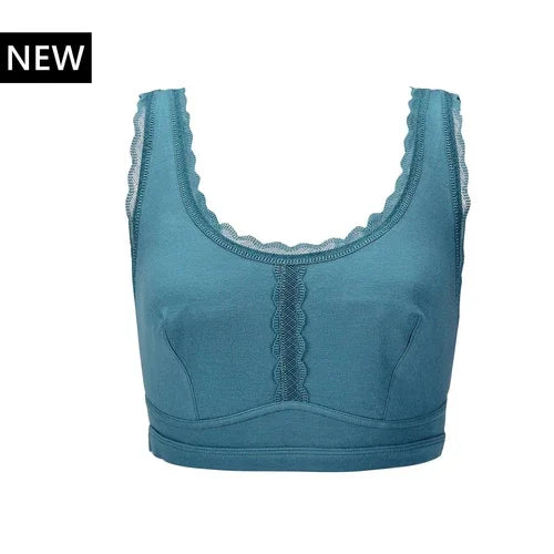 Georgia - Silk Back Support Full Coverage Wireless Organic Cotton Bra - Which Mark