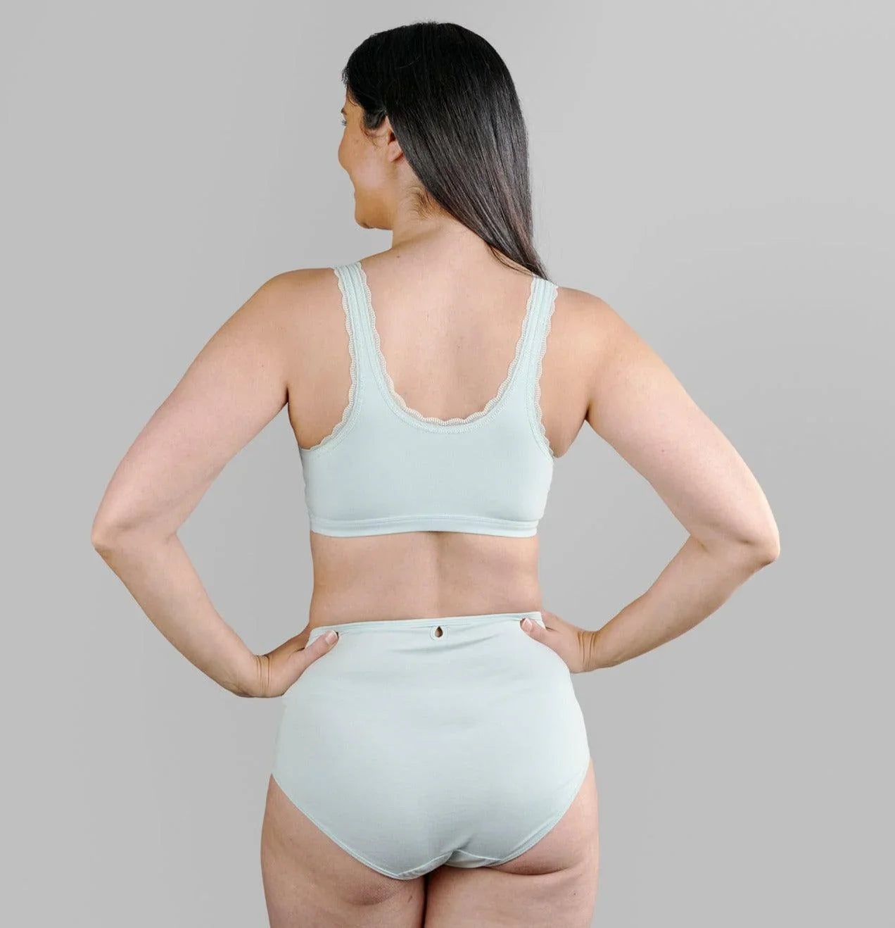 Georgia - Silk Back Support Full Coverage Wireless Organic Cotton Bra - Which Mark