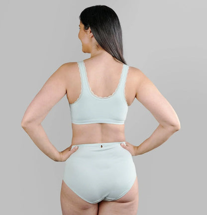 Georgia - Silk Back Support Full Coverage Wireless Organic Cotton Bra - Which Mark
