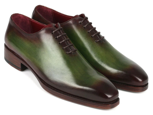 Paul Parkman Goodyear Welted Wholecut Oxfords Green & Bordeaux - Which Mark