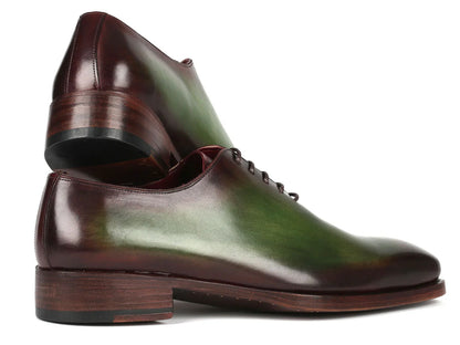 Paul Parkman Goodyear Welted Wholecut Oxfords Green & Bordeaux - Which Mark