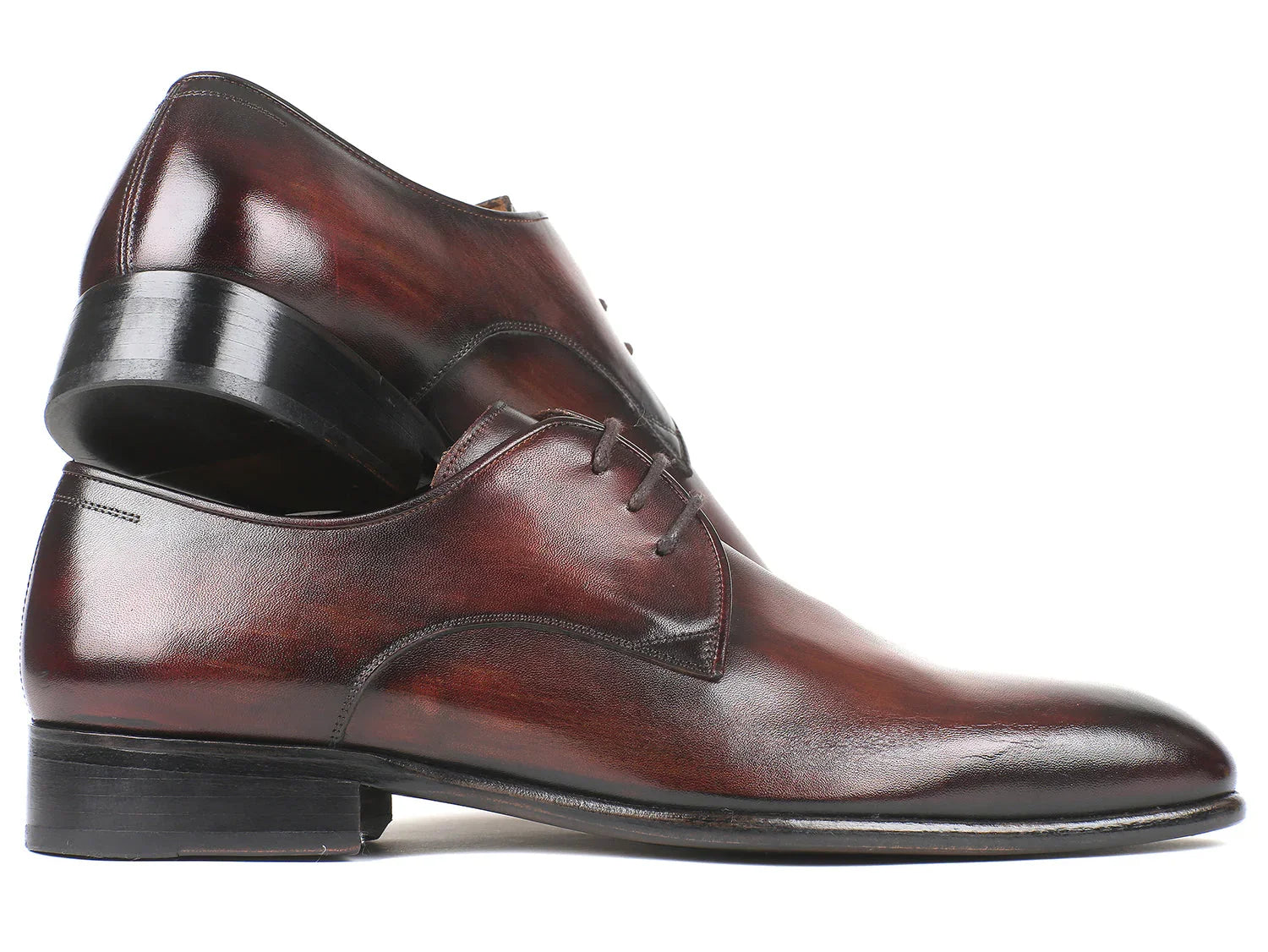 Paul Parkman Antique Brown Derby Shoes (ID#696AT51) - Which Mark