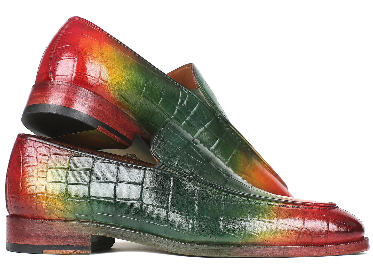 Paul Parkman Crocodile Embossed Calfskin Multicolor Loafer - Which Mark