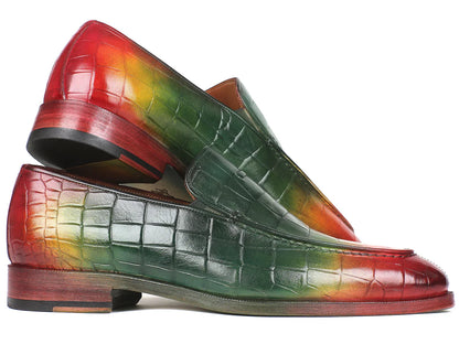 Paul Parkman Crocodile Embossed Calfskin Multicolor Loafer - Which Mark