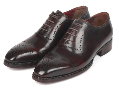 Paul Parkman Dark Bordeaux Goodyear Welted Oxfords (ID#56BRD83) - Which Mark