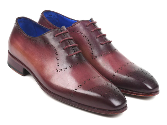 Paul Parkman Burgundy Hand-Painted Classic Brogues (ID#ZLS35BUR) - Which Mark