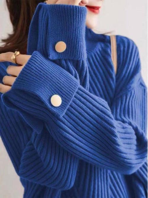 Autumn And Winter - New Half Turtleneck Sweater For Women - Which Mark