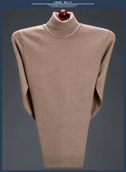 Cashmere Sweater High Neck Thickened Young And Middle-aged Men - Which Mark