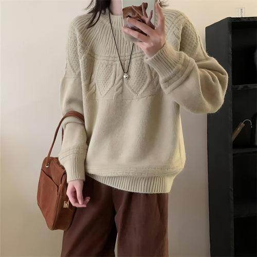 French Retro Soft Glutinous Twisted Sweater For Women - Which Mark
