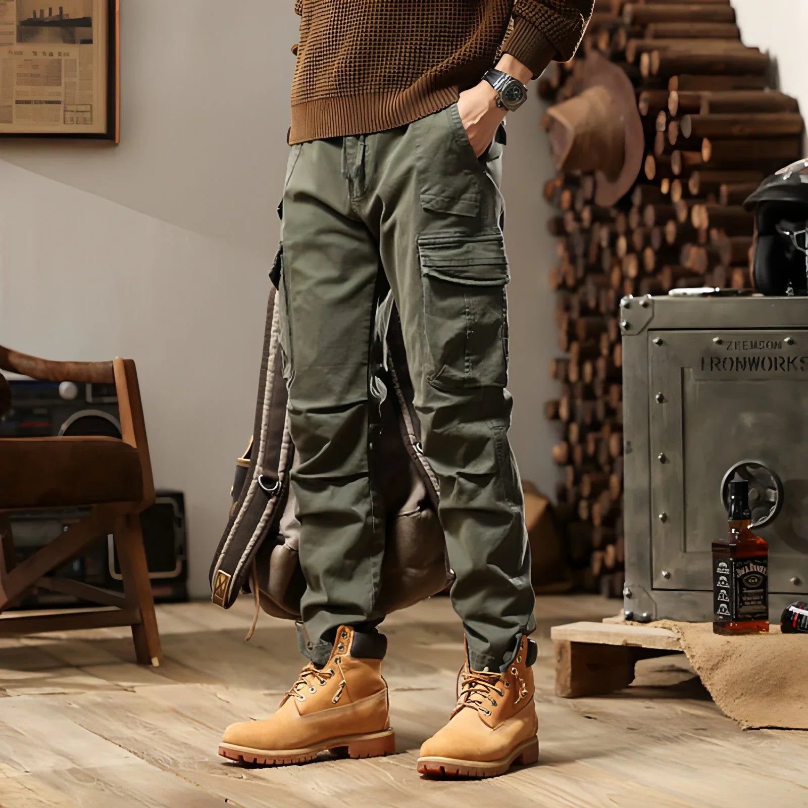 High Street Loose Functional Casual Pants Men - Which Mark