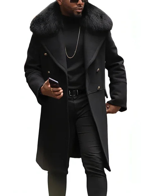 Casual Woolen Men's Trench Coat Men - Which Mark