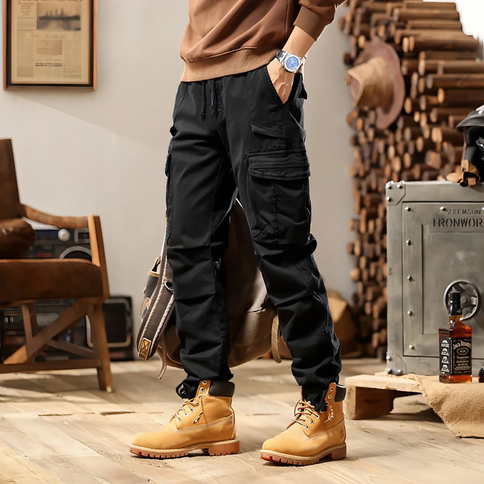 High Street Loose Functional Casual Pants Men - Which Mark