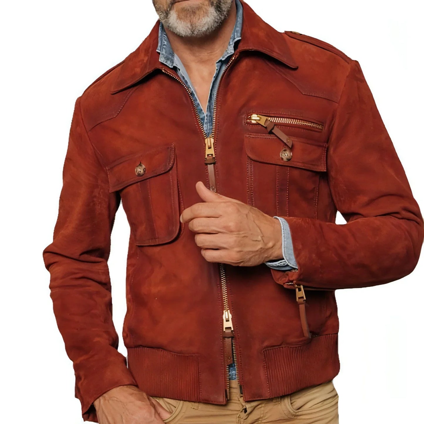 1.A Slim Fit Solid Color Fashion Jacket For Men - Which Mark