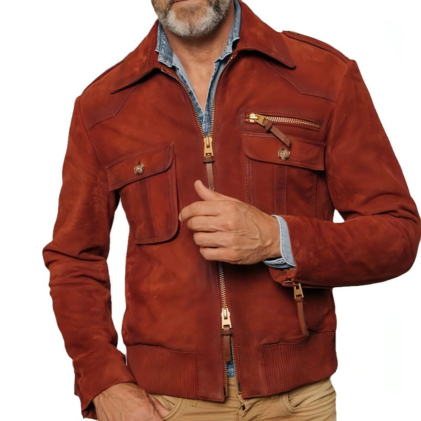 1.A Slim Fit Solid Color Fashion Jacket For Men - Which Mark