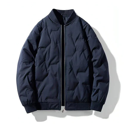 A. White Duck Down Thickened Warm Trendy Winter Men JACKET - Which Mark