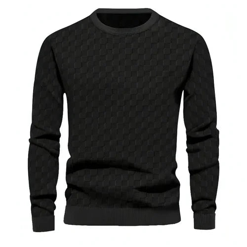 Crew Neck Casual Base Long Sleeve T-Shirt Men - Which Mark