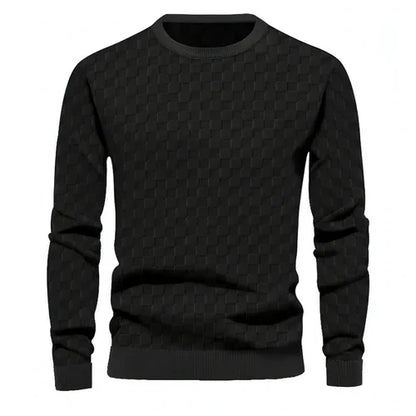 Crew Neck Casual Base Long Sleeve T-Shirt Men - Which Mark