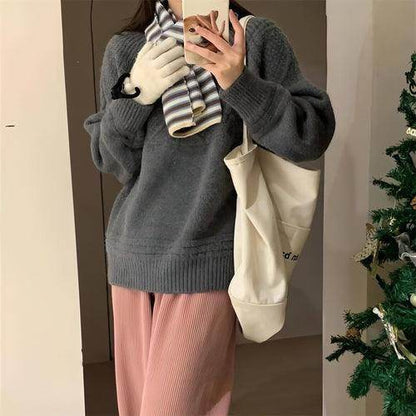 French Retro Soft Glutinous Twisted Sweater For Women - Which Mark