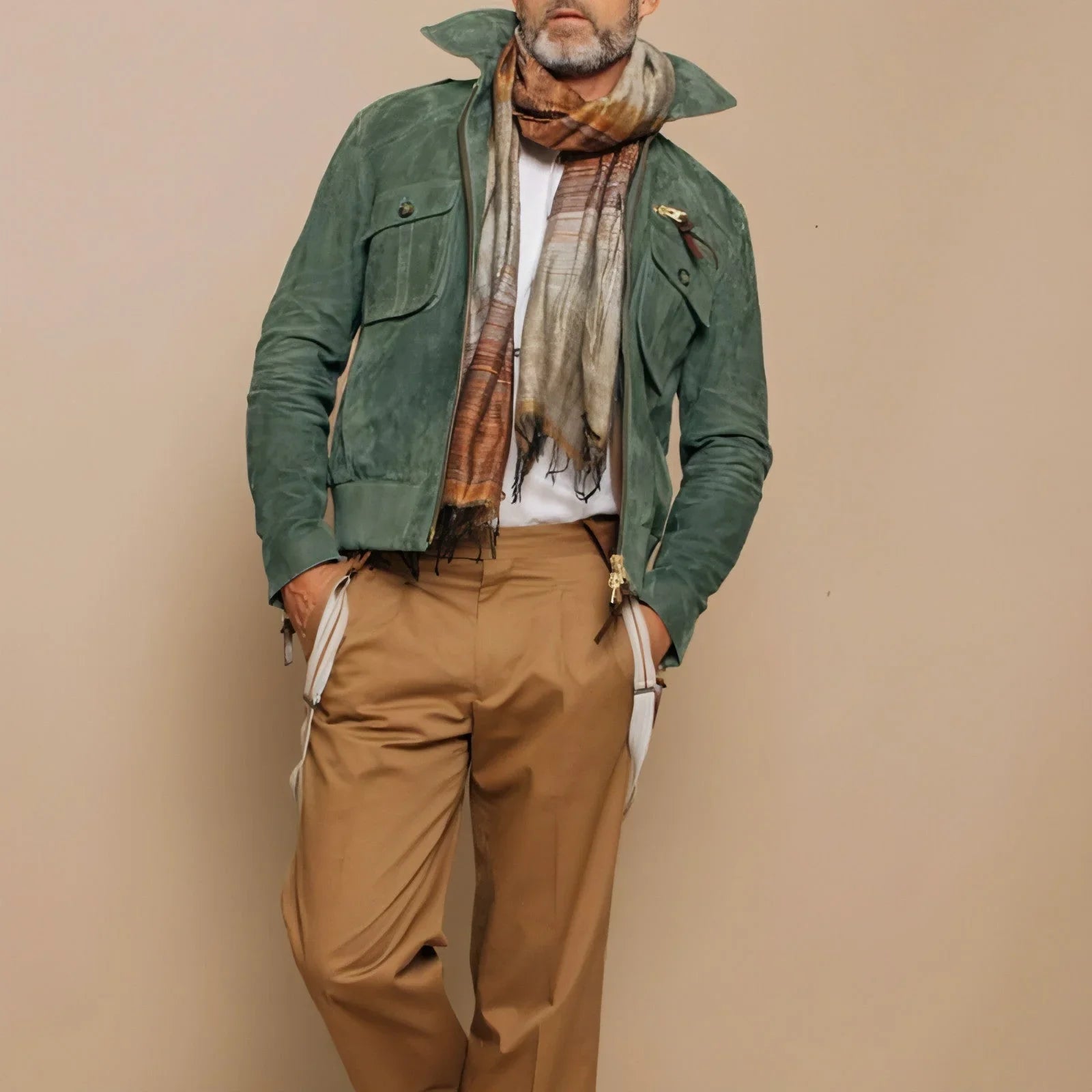 1.A Slim Fit Solid Color Fashion Jacket For Men - Which Mark