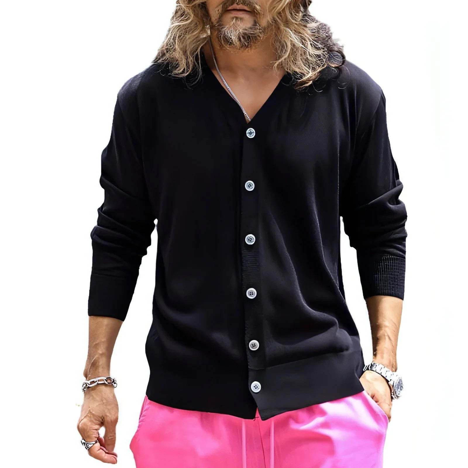 Knitted Sweater Men's Top - Which Mark