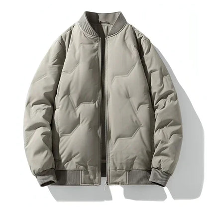 A. White Duck Down Thickened Warm Trendy Winter Men JACKET - Which Mark