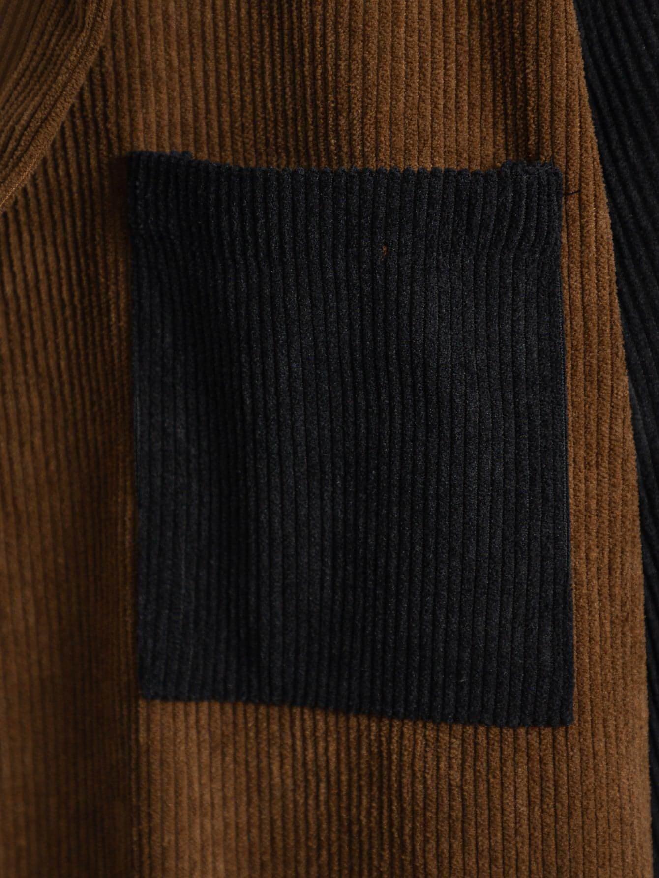 Men's Leisure Corduroy Long Sleeve Pocket DressShirt - Which Mark