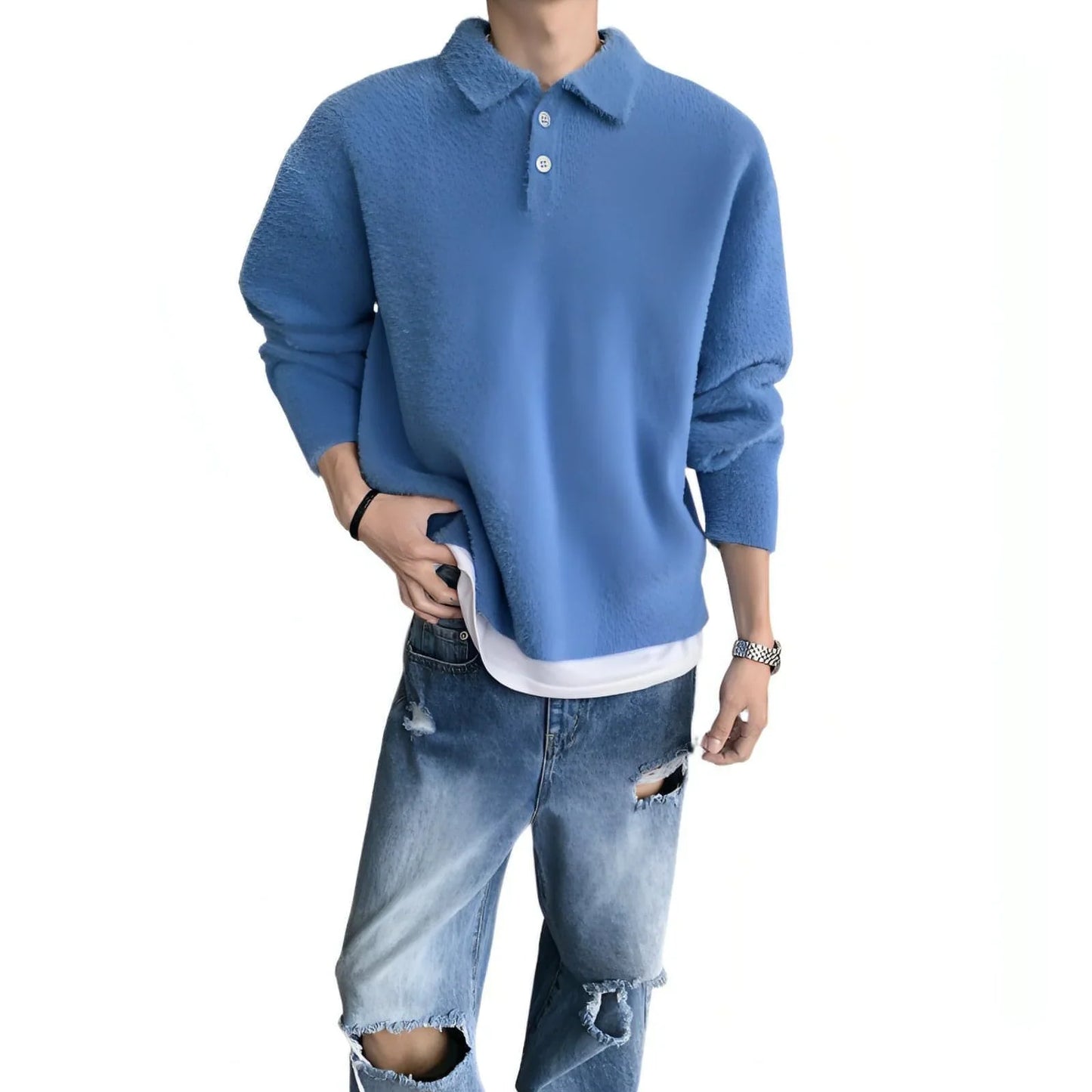 Skin-friendly Mohair Pullover Sweater - Which Mark