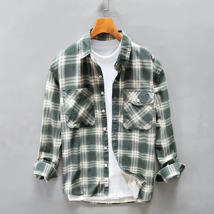 PlaidCraft™ – Pure Cotton Check Shirt for Men - Which Mark