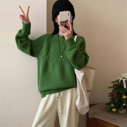 French Retro Soft Glutinous Twisted Sweater For Women - Which Mark